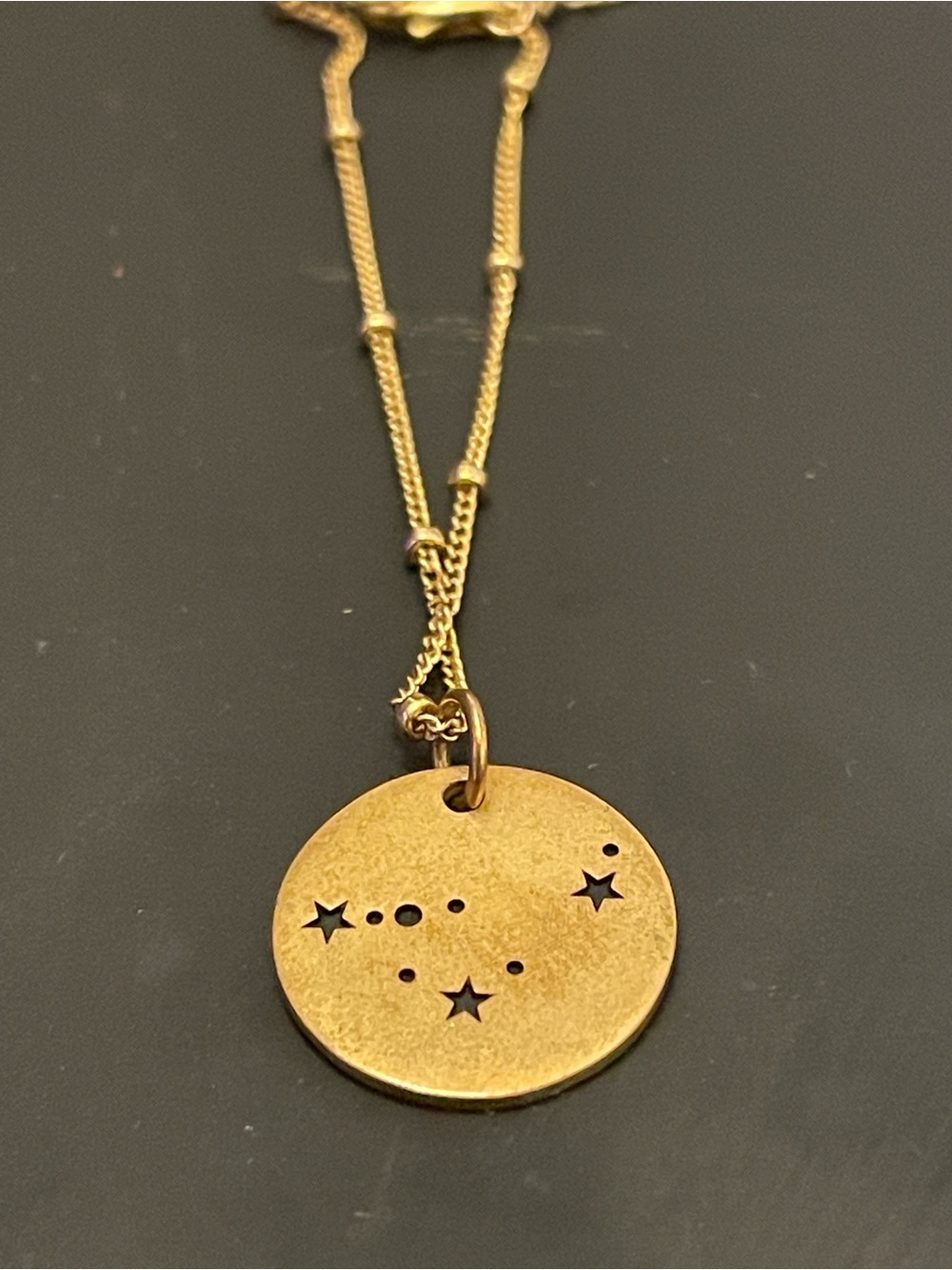 Gold Filled Constellation Disc Necklace - Women's Jewelry